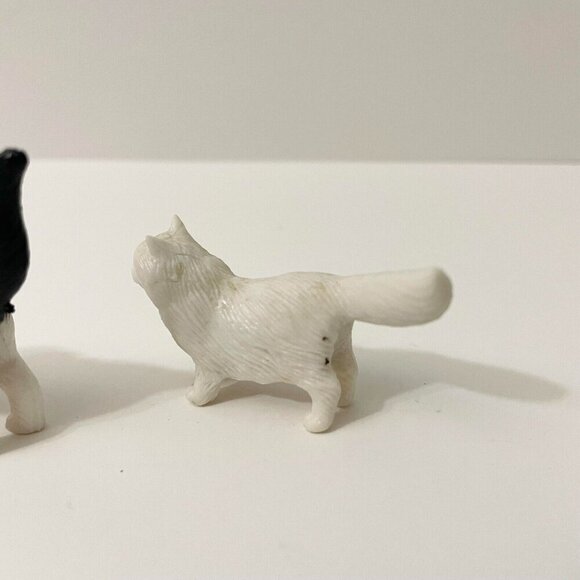 Vintage Cats and Dog Pencil Toppers Kittens Rubber Mini Animal Figures - Picture 7 of 16